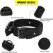 Upgrade Tactical Dog Collar for Medium Large Dogs - Adjustable Military Nylon Training Collar with Handle and Metal Buckle - Reflective and Durable - Black (Large) - Buy Online on GoSupps.com