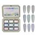 ZHUMCCY Gel Nail Palette Ombre Gel - 9 Color Nail Polish Palette Nail Art Accessories Kit for Women Professionals Beginners Home Manicure Creation