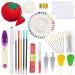Similane Embroidery Kit - 215 Pcs, 100 Colors Threads, Hoops, Aida Cloth, Pins - Cross Stitch Tools for Beginners - Buy Online on GoSupps.com