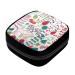 GIAPB Period Bag Sanitary Napkin Storage Bag Pad Holder for Period Makeup Pouch Vintage Flowers Deer Color5102