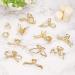 12 Pack Metal Large Hair Claw Clips - Non-Slip Gold Hair Clips for Thick, Thin, and Long Hair - Fashionable Styling Accessories for Women and Girls - Buy Online on GoSupps.com