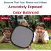Foldable 18% Gray Card & White Balance Disc | Dual-Sided 30cm Photography Exposure Card - Buy Online on GoSupps.com