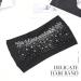 Gortin Crystal Wide Headband - Black Rhinestone Boho Hair Wrap for Women and Girls - Night Club Party Accessory - Buy Online on GoSupps.com