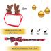 PETLESO Christmas Pet Collar with Bell & Cute Antlers - Ideal for Cats Puppies Rabbits & Dolls | International Shipping Available - Buy Online on GoSupps.com