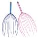 Head massager 2 in 1 massage device for head hand massage and acupuncture head scratch with 20 fingers for deep relaxation and better sleep 2 pieces