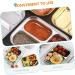 Alipis Stainless Steel Serving Tray Baby Separation Board Snack 20.00X15.00X3.00CM Silver - Buy Online on GoSupps.com