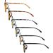 Eyekepper 5-Pack Blue Light Filter Round Computer Reading Glasses +2.00 Amber Tinted Vintage Style - Blue Light Blocking - 6 Pairs - Buy Online on GoSupps.com