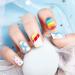 96 Pieces Kids Fake Nails with Nail Glue Pre-glue Full Cover Short False Nails Lovely Ready to Wear Press-On Gel Nails for Children girl (A) - Buy Online on GoSupps.com