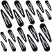 40 Piece Snap Hair Clips Women Large Metal Snap Hair Clips Nonslip Clip Hair Barrettes for Women Hair Pins for Girls Hair Accessories  3.5 Inch  3.1 Inch  2.8 Inch  2.4 Inch  2 Inch (Black)