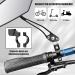 Extra Large Bike Mirrors - DIYIFE 15.5 cm HD Real Glass Impact-Resistant 360 Rotatable & Foldable for Bikes Ebikes & Motorcycles - Fits 22-26 mm Handlebars - Buy Online on GoSupps.com