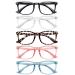 Blue Light Blocking Glasses,5Pack Computer Glasses for Women/men Anti Eyestrain A1-light Black+clear+bean Flower+pink+blue