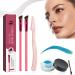 Anjoize Eyebrow Pen Anjoize 4D Laminated Brow Grooming Kit Anjoize Eyebrow Brush Home Eyebrow Care Kit 4D Laminated Ultra-thin Angled Eyebrow Brush with Waterproof Eyebrow Gel (G)