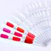50 Pcs Transparent Nail Art Tip Rings - Nail Polish Display Color Cards for Salon & Practice - Buy Online on GoSupps.com