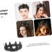 LIFKOME Tiara Crown Halloween Decor Party Photo Prop Party Cosplay Props Pu One Size Black - Buy Online on GoSupps.com