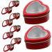 NUOBESTY 30 Pcs Gumballs Reusable Yoghurt Pot Lids Wedding Party Supplies Chocolate Candies Snack Box Candy 6x5.9cmx3pcs Redx3pcs - Buy Online on GoSupps.com