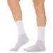 RELAXSAN 550 Diabetic Crew Socks for Men Women - Seamless, Non-Binding Cotton and Silver Socks for Sensitive Feet - White, 5-XL Man 9.5-11.5 / Woman 11-12.5 - Buy Online on GoSupps.com