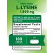 Buy Nature's Truth L Lysine 1000mg | Vegan Non-GMO Gluten Free | 100 Coated Caplets - International Shipping Available - Buy Online on GoSupps.com
