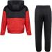 adidas Boys Long Sleeve Color Block Fleece Jacket Set - Size 7, Black Heather/Red - Buy Online on GoSupps.com