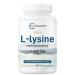 Pure L-Lysine 2 000mg 300 Veggie Capsules | Maximum Potency Easily Absorbed Free Form | Essential Amino Acid for Collagen Lip & Immune Support | Clean Ingredients Without Fillers