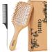 Hair Brush Eco-Friendly Natural Wooden Bamboo Paddle Hairbrush for Long Short Curly Thick Thin Hair for Men Women Kids Massaging Scalp Reducing Tangle & Hair Breakage Promoting Hair Growth 1 Count (Pack of 1)