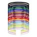 20 pieces women colorful blank fabric overlay slim thin hard black metal headband hair band elastic hair ripe holder closure tiara crown headdress accessories DIY