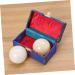 Lurrose 2-Piece Baoding Balls Set - Meditation & Massage Balls with Bell - Yellow Marble Stone Balls for Stress Relief & Relaxation - Buy Online on GoSupps.com