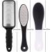Pedicure Foot File Set - Stainless Steel Dual Sided Hard Skin Remover for Professional Foot Care - 3pcs - Buy Online on GoSupps.com