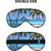 Tahiti Beaches Print Eye Mask | Unisex Soft Light-Blocking Sleeping Mask for Comfortable Rest - Buy Online on GoSupps.com