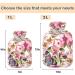 Naanle 1L Hot Water Bottle with Cherry Blossom Butterfly Cover - Back Pain Relief & Cold Therapy | Hand & Foot Warmer - Buy Online on GoSupps.com