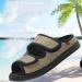 Yytcsjz Diabetic Orthopedic Slippers for Swollen Feet | Adjustable Walking Shoes for Elderly | Comfy & Breathable | Plantar Fasciitis Relief | Khaki, Size 24cm - Buy Online on GoSupps.com
