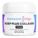 Elemental Edge Sleep Plus Collagen Cream Nighttime Hydrating Face & Neck Moisturizer with Collagen Hyaluronic Acid & Botanical Oils Vegan & Paraben-Free