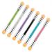 6-Part Double-Sided Nail Art Brush Set - Professional Manicure Tools for Art & Design - Perfect for Home & Salon Use - International Shipping Available - Buy Online on GoSupps.com