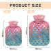 Mermaid Scales Hot Water Bottle | 1L Heat Pack for Pain Relief & Muscle Injury Comfort - Buy Online on GoSupps.com