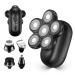 Roziaplus Upgrade 5 in 1 Electric Razor for Men - Bald Head Shaver - Face and Head Shavers for Men - Electric shaver Grooming Kit - Waterproof Cordless Razors for Men - LED Display