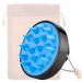 Melliex shampoo brush scalp massage brush head massage device silicone wet dry hair brush for men women children and pets blue black