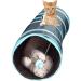 SunGrow Large Cat Tunnel Toy with Play Ball - Collapsible Maze Tube for Indoor Cats, Kittens, Rabbits, and Dogs - Buy Online on GoSupps.com