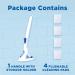 Duck Fresh Brush with Holder Toilet Bowl Cleaner Starter Kit 1 Handle + 4 Refills - Buy Online on GoSupps.com
