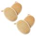 4 Pcs Natural Loofah Sponges Exfoliating Body Scrubbers Shower Luffa Sponges Bath Shower Loofah Sponges Body Shower Exfoliators for for Adults