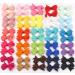 50 Pcs Tiny Baby Hair Clips - Alligator Clips Hair Bows for Girls in 25 Pairs - Hair Barrettes for Infants and Toddlers - Assorted Colors - Buy Online on GoSupps.com