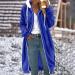 Buy Hanxiulin Fleece Jacket for Women - Oversized Plush Hoodie Warm Long-Sleeved Outdoor Coat - 4XL Blue - Buy Online on GoSupps.com