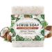 Coconut Oil Soap Bars - Soap for Body & Face - Shampoo Bar for Women - Natural Soap for Skin - Fresh Scent & Rich Foam 100g