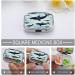 Whale Print Pill Box - 2 Compartment Portable Pill Organizer | Decorative Metal Medicine Case for Pocket & Purse - Buy Online on GoSupps.com