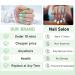 Green Carnival Medium Coffin Press-On Nails - 24pcs Acrylic Fake Nails with Designs for Women & Girls - Buy Online on GoSupps.com
