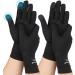 2 Pairs Copper Arthritis Gloves for Relief Pain for Women Men Full Finger Compression Gloves for Carpal Tunnel Osteoarthritis Joint Pain Computer Typing Driving Hand Support (Small) Small Black-full Finger