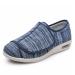 NVBHOF Men's Diabetic Shoes Mens Womens Adjustable Edema Swollen Slippers Extra Wide Surgery Recovery Shoe Widening for Elderly Swollen Feet Plantar Fasciitis (Color : Light Blue Size : 12)
