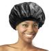 Donna Oil Treated Sleep Bonnet  Black Bonnet  1pc Women s Sleep Cap Elastic Band Bonnet