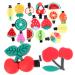 Angoily 2 Set Hair Accessories Hair Clip for Girls Cartoon Hairpin Lovely Hair Clips Girls Hair Clips for Hair Barrettes Hair Pin Women Hair Clip Grip Miss Fruit