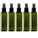 5 x 100 ml of recycled plastic bottles with spray clasp 100ml emptiness refillable travel bottles for toilet items liquids and cosmetics Transparent containers BPA-free For air hand luggage spray
