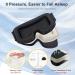 Shop Widened 3D Sleep Mask for Big Heads | 100% Blackout & Washable Eye Mask with Adjustable Strap | Ideal for Lash Extensions - Comfortable Black Eye Cover with Earplugs - Buy Online on GoSupps.com