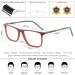 Blue Light Blocking Gaming Glasses for Men & Women - OCCI CHIAR Stylish Lightweight Eyewear (Black+Green C-Brown+Green) - Enhance Your Screen Experience - Buy Online on GoSupps.com